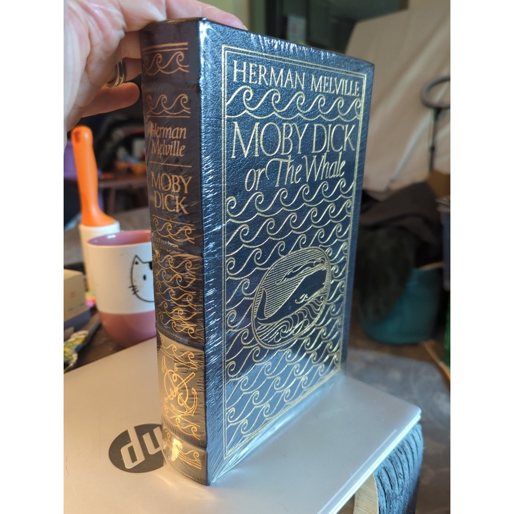 Vintage Moby Dick Or The Whale Herman Melville Easton Press Leather Book 1977